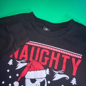 Nightmare Before Christmas Naughty is the New Nice Graphic Sweatshirt S